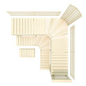 Banc de sauna modulaire PREMIUM, Aspen - 2