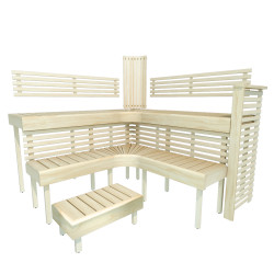 Banc de sauna modulaire PREMIUM, Aspen  Banc de sauna modulaire PREMIUM, Aspen