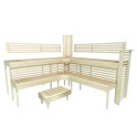 Banc de sauna modulaire PREMIUM, Aspen - 1