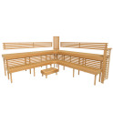 Banc de sauna modulaire PREMIUM, Aulne - 1