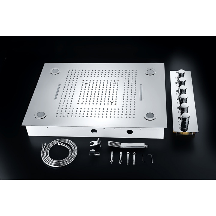 Douche de pluie Steamtec Tolo, 600 x 800 mm