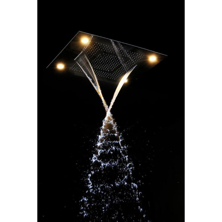Douche de pluie Steamtec Tolo, 600 x 800 mm