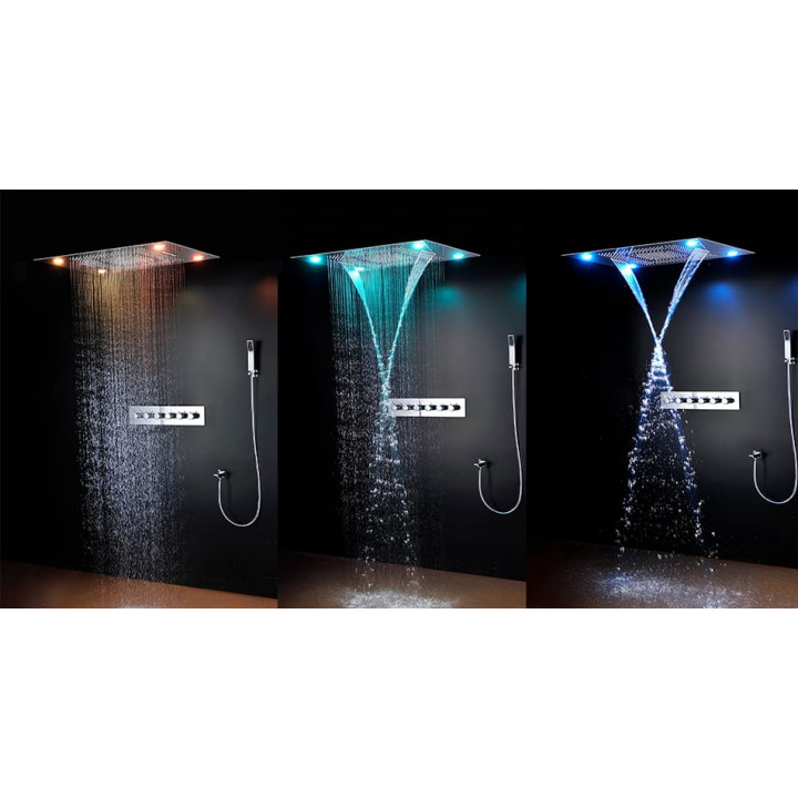 Douche de pluie Steamtec Tolo, 600 x 800 mm