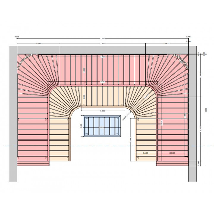 Banc de sauna modulaire PROFESSIONAL, 3200x2090mm
