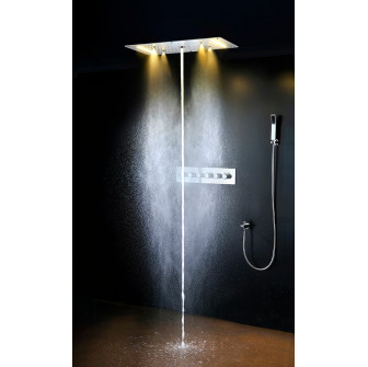 Douche de pluie Steamtec Tolo, 380x700 mm