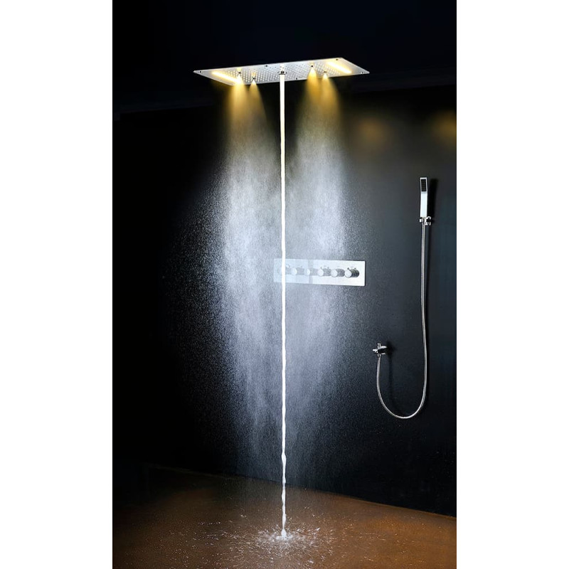 Douche de pluie Steamtec Tolo, 380x700 mm