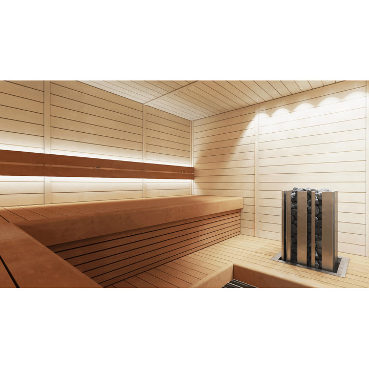 Revêtement de sauna en tremble, 15 x 90, 6 pièces, classe A