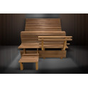 Banc de sauna modulable ERGONOMIC, Thermo tremble - 1