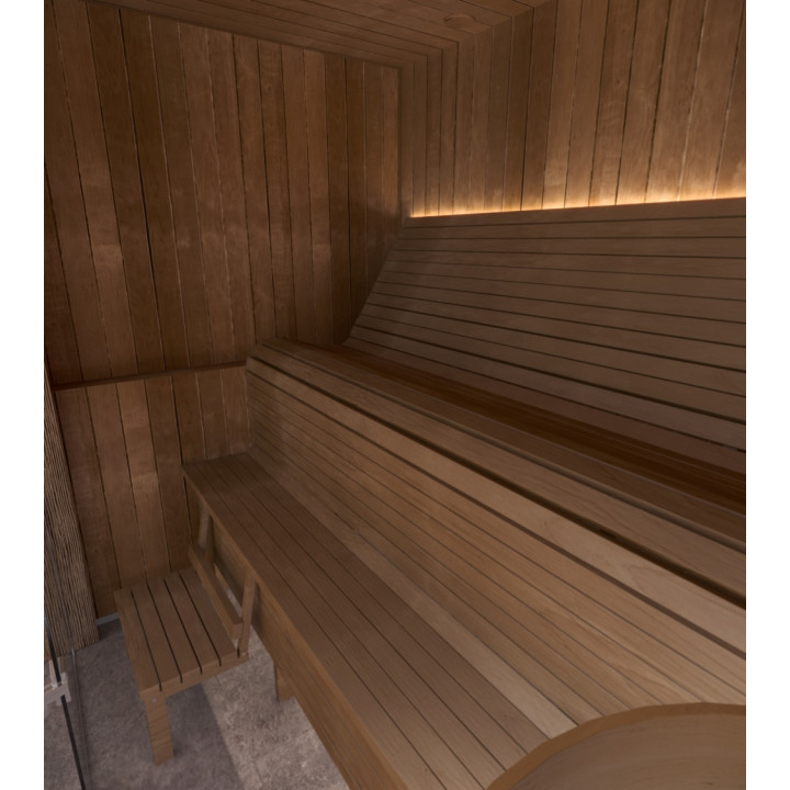 Banc de sauna modulable ERGONOMIC, Thermo tremble