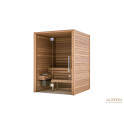 Cabine de sauna Auroom 150x150x205cm, avec vitre - 0