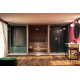 Cabine de sauna Auroom 150x150x205cm, avec vitre
