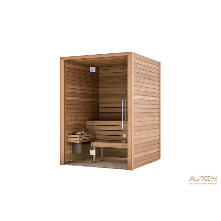 Cabine de sauna Auroom 150x150x205cm, avec vitre