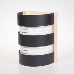 Abat-jour SAUFLEX, noir, blanc 