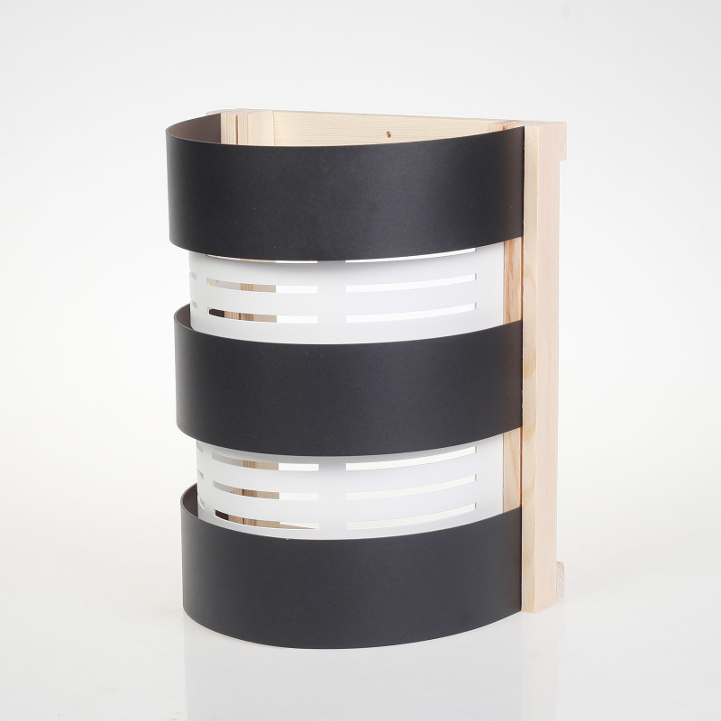 Abat-jour SAUFLEX, noir, blanc