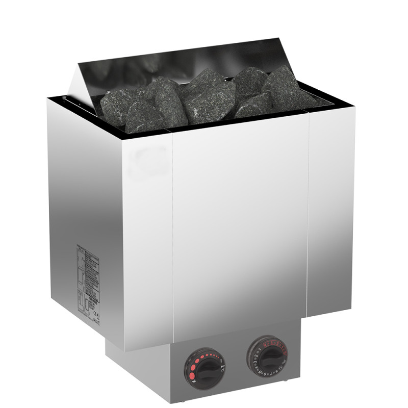 Poêle de sauna électrique – SAWOTEC Nordex Plus, avec unité de commande