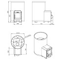 Poêle à bois pour sauna - STOVEMAN 20R-LS HEAVY - 2