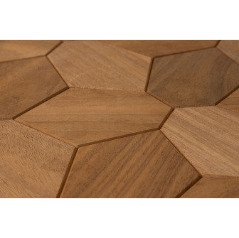Panneaux décoratifs en bois d'abachi thermo-thermique HEXACON