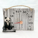 Thermomètre de sauna en céramique - panda - 1
