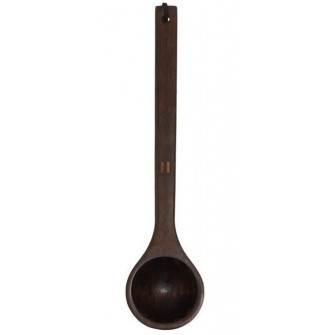Louche de sauna Rento en bambou foncé, 43 cm