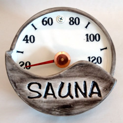 Thermomètre de sauna en céramique - SAUNA  Thermomètre de sauna en céramique - SAUNA