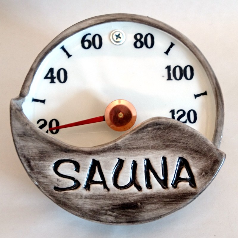 Thermomètre de sauna en céramique - SAUNA