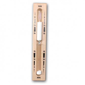 Sablier pour sauna - 15 min, blanc