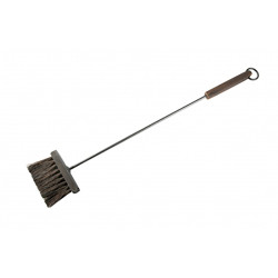 Brosse de cheminée avec manche en bois  Brosse de cheminée avec manche en bois