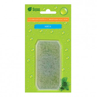 Dalle de sel pour sauna aux huiles essentielles - Menthe