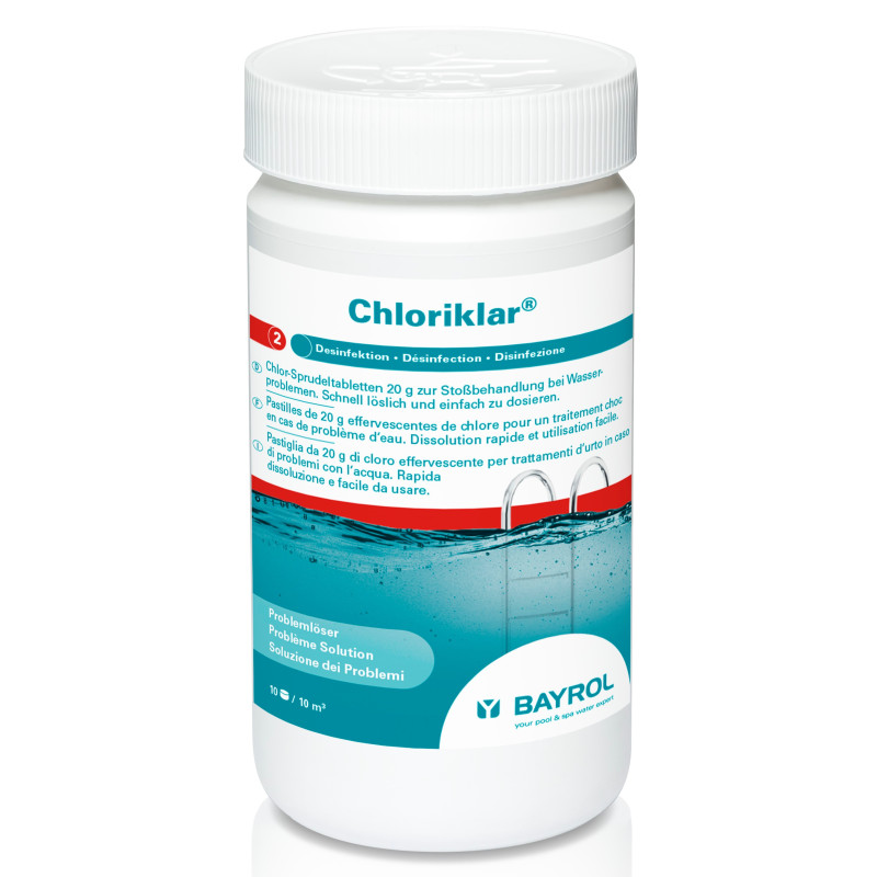 Comprimés de chlore à dissolution rapide Chloriklar, 1 kg