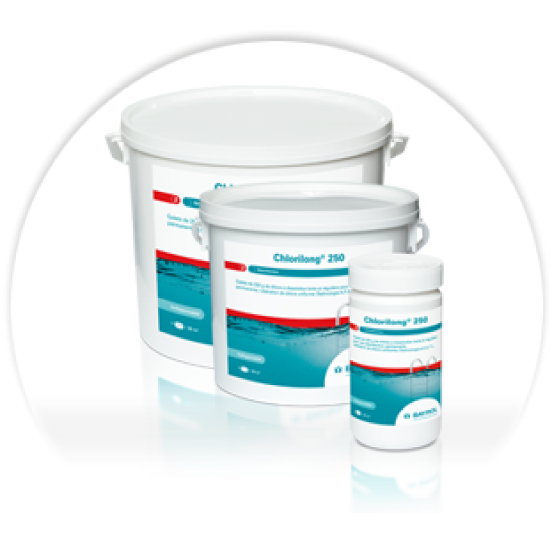 Tablettes de chlore lentement solubles Chlorilong 200, 5 kg