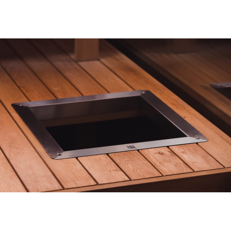 Bride d'encastrement HUUM pour poêles de sauna CLIFF / STEEL