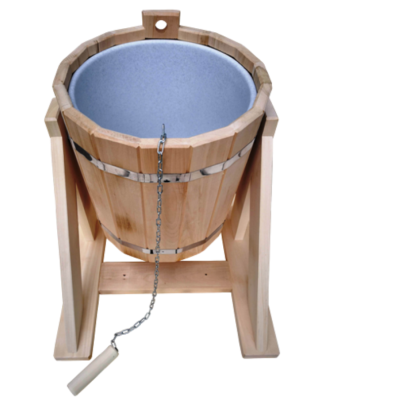 Seau de douche avec insert en plastique, 10 l