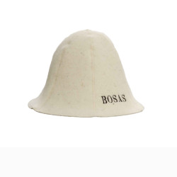 Bonnet de sauna - BOSAS, blanc