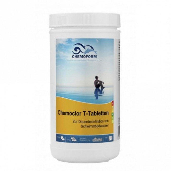 Comprimés de chlore à dissolution lente CHEMOCLOR T 20 g, 1 kg