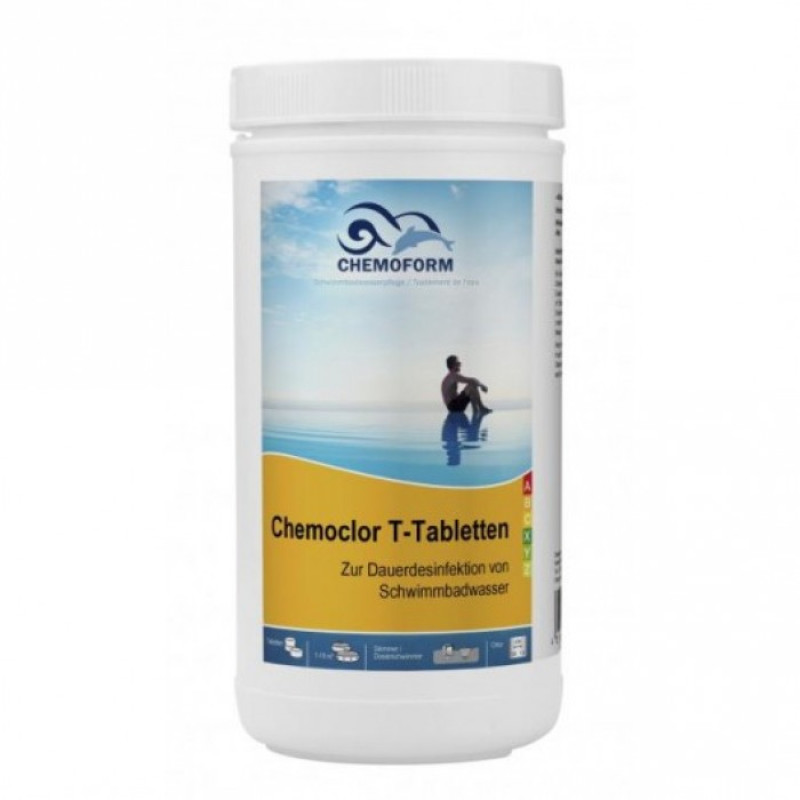 Chlore à dissolution lente CHEMOCLOR T-Comprimés 20 g, 1 kg