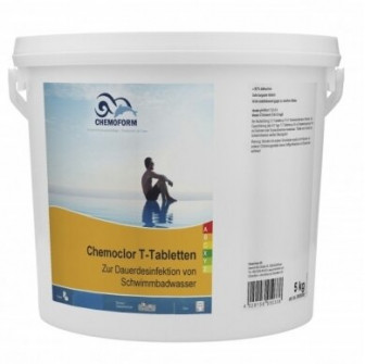 Comprimés de chlore à dissolution lente CHEMOCLOR T 20 g, 5 kg