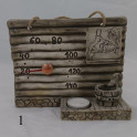 Thermomètre de sauna en céramique - avec bougie - 1