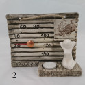 Thermomètre de sauna en céramique - avec bougie - 2