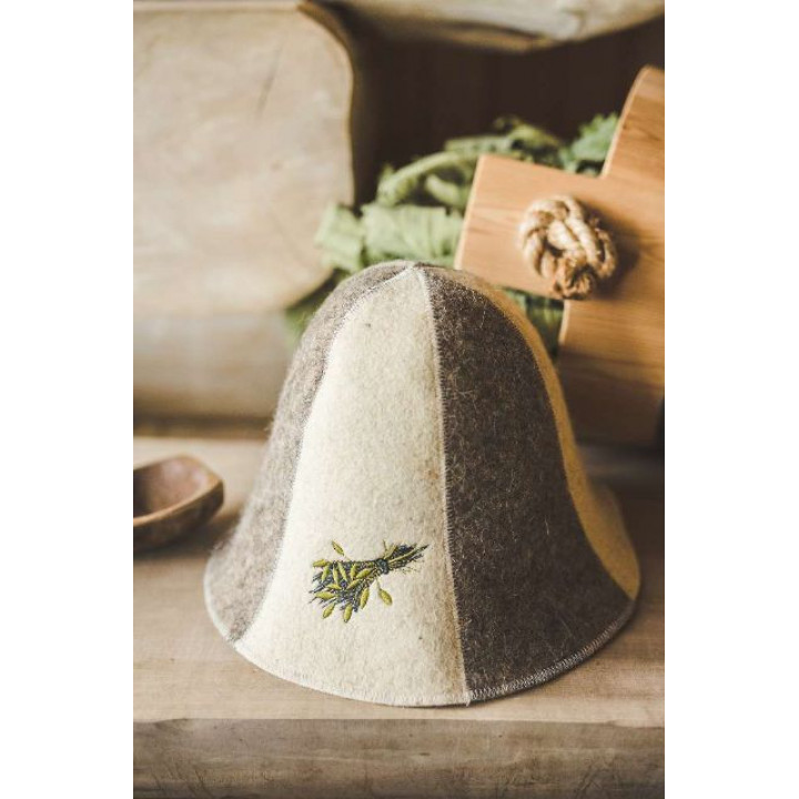 Bonnet de sauna - SAUNA WHISK, rayé