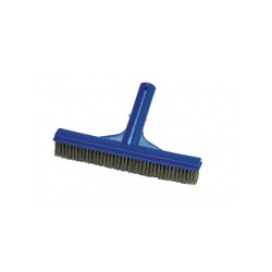 Brosse de nettoyage de piscine avec poils en acier inoxydable, 26 cm  Brosse de nettoyage de piscine avec poils en acier inoxydable, 26 cm