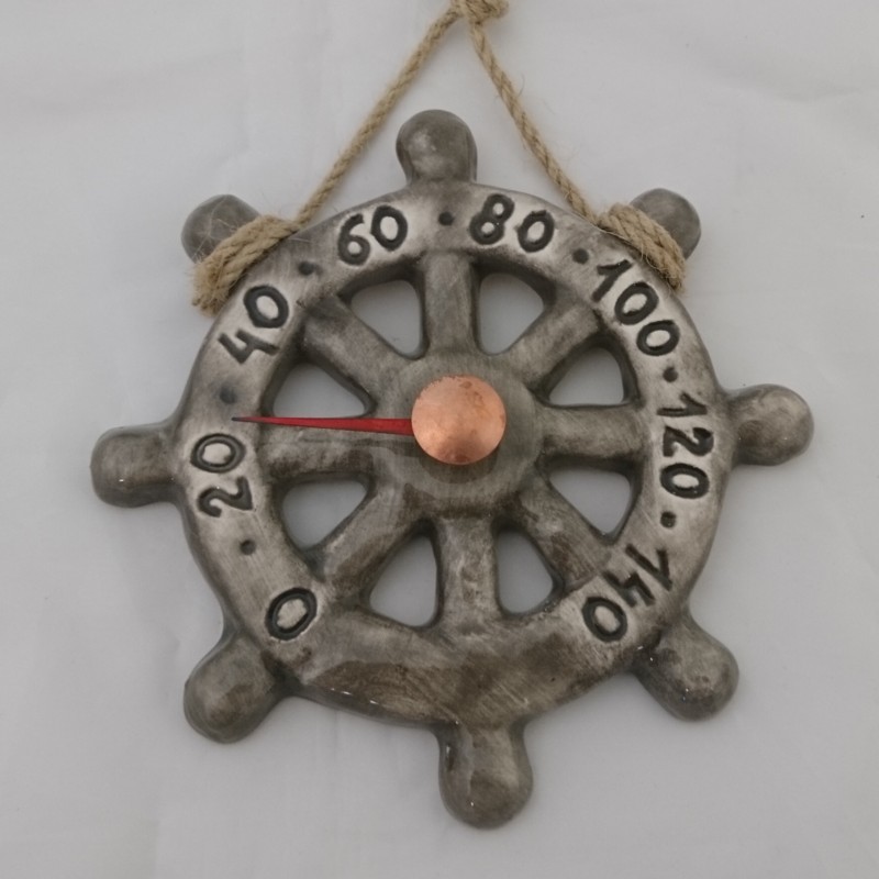Thermomètre de sauna en céramique - roue