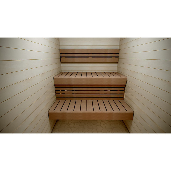 Dossier en bois de tremble thermo-thermique, 28 x 300 x 1750-2400 mm