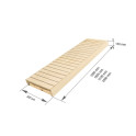 Banc de sauna, tremble / aulne, 600x1600-2400 mm - 3
