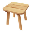 Tabouret en aulne, S 320 x 300 x 310 mm - 0
