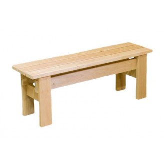 Banc de sauna, aulne, L