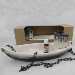 Récipient en céramique pour parfums - bateau avec arôme  Récipient en céramique pour parfums - bateau avec arôme