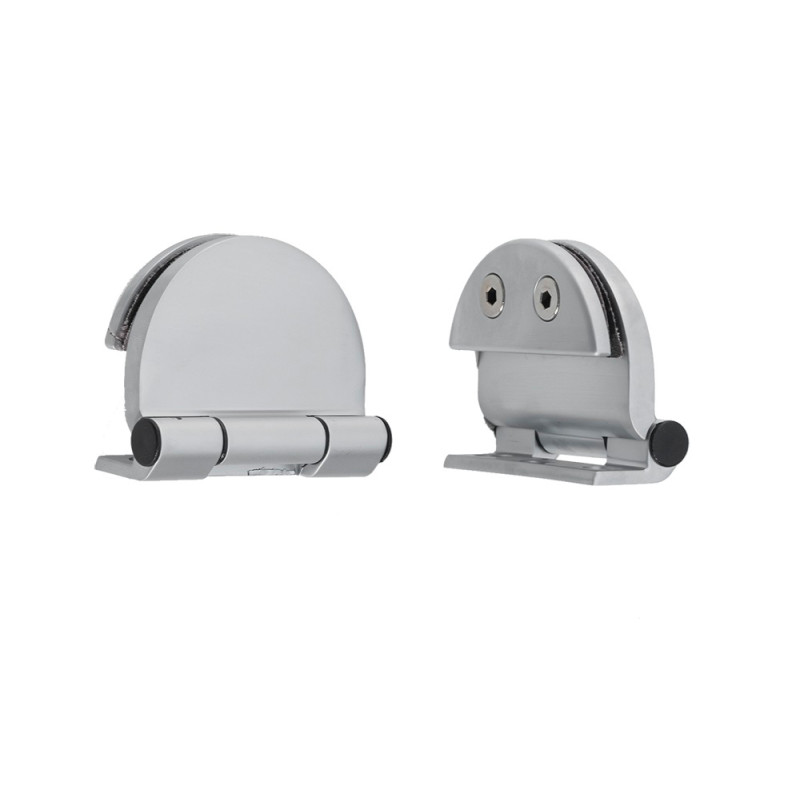 Charnière pour portes tout verre de 6 à 8 mm