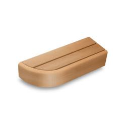 Élément de banc d'extrémité pour bancs de sauna modulaires, Aulne 