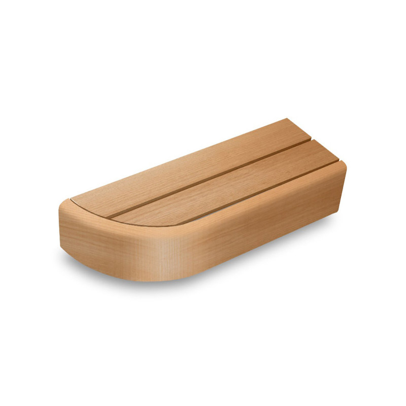 Élément de banc d'extrémité pour bancs de sauna modulaires, Aulne