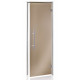 Portes vitrées AD LIGHT pour sauna vapeur, 80 x 200, bronze